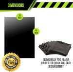 Heavy Duty Black Garbage Bags - 50 Count