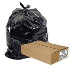Heavy Duty Black Garbage Bags - 50 Count