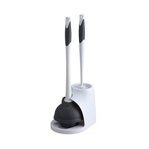 Clorox Toilet Brush and Plunger Set with Caddy