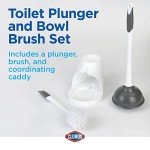 Clorox Toilet Brush and Plunger Set with Caddy