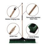 Eyliden 24" Heavy Duty Push Broom with Handle