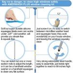 Window Squeegee Kit with Extension Pole and Scrubbers
