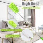 Microfiber Duster with Extendable Pole and Heads