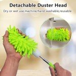 Microfiber Duster with Extendable Pole and Heads
