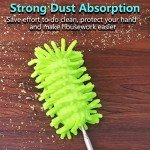 Microfiber Duster with Extendable Pole and Heads