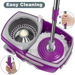 Dual Compartment Spin Mop and Bucket Set