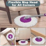 Dual Compartment Spin Mop and Bucket Set