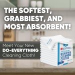 12 Pack of 12" x 12" White Microfiber Cloths