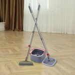 Heavy Duty Spin Mop with Clean Water Compartment