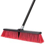 18" Outdoor Push Broom with 63" Handle