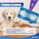 4 Pack Reusable Microfiber Mop Pads for Swiffer