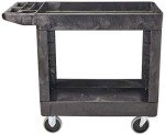 Rubbermaid Small 2-Shelf Utility Cart with Handle