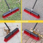 18" Outdoor Push Broom with 63" Handle