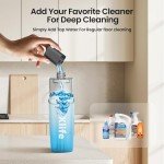 Red Spray Mop with 3 Washable Cleaning Pads