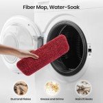 Red Spray Mop with 3 Washable Cleaning Pads