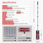 MEXERRIS Microfiber Floor Mop with 360 Rotation