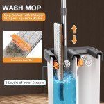 Flat Mop and Bucket Set with Microfiber Pads