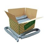 Universal Sorbent Sock, 4' x 3", Gray (15 Pack)