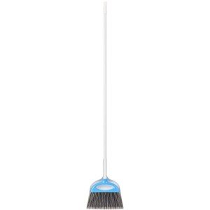 Amazon Basics Blue and White Broom and Dustpan Set