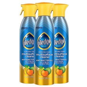 Pledge Antibacterial Citrus Cleaner Spray - 3 Pack