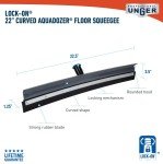 Unger 22” Curved AquaDozer Floor Squeegee