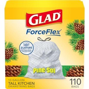 Glad ForceFlex 13 Gal Tall Kitchen Trash Bags