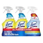 Lysol Multi-Purpose Cleaner Spray, Citrus Breeze, 3-Pack
