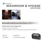 San Jamar Toilet Seat Cover Dispenser - Black Pearl