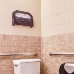 San Jamar Toilet Seat Cover Dispenser - Black Pearl