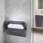San Jamar Toilet Seat Cover Dispenser - Black Pearl