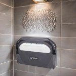 San Jamar Toilet Seat Cover Dispenser - Black Pearl