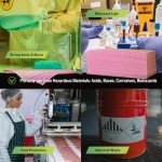 FlashDry Chemical Spill Absorbent Pads - 100 Pack