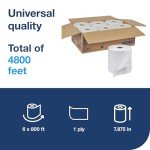 Tork Universal White Hand Towel Roll - 6 Pack