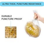 3 Gallon Clear Bathroom Trash Bags, 100 Count