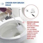 Clorox Toilet Bowl Brush with Under Rim Scrubber