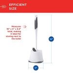 Clorox Toilet Bowl Brush with Under Rim Scrubber