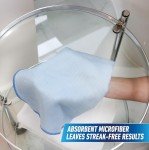 Unger Large Streak-Free Microfiber Towels, 3 Pack