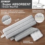 JOYMOOP Microfiber Flat Mop with 50" Handle