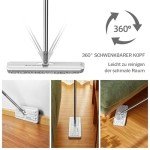 JOYMOOP Microfiber Flat Mop with 50" Handle