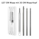 JOYMOOP Microfiber Flat Mop with 50" Handle