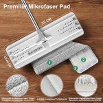 JOYMOOP Microfiber Flat Mop with 50" Handle