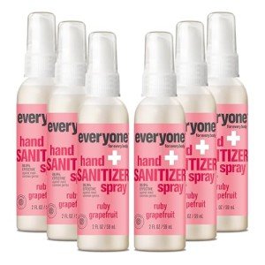 Everyone Hand Sanitizer Spray, Ruby Grapefruit, 2 Oz