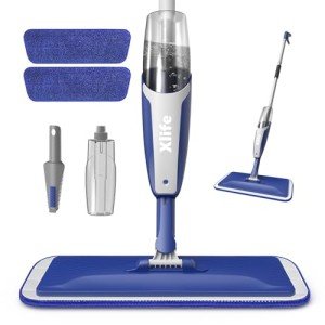 Xlife Spray Mop with Washable Pads and Scraper