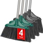 4-Piece Heavy Duty Indoor/Outdoor Commercial Broom Set
