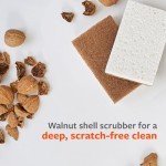 Walnut Scrubber Sponges – Pack of 2