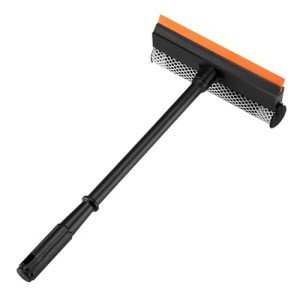 2-in-1 Window Squeegee with Long Handle