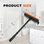 2-in-1 Window Squeegee with Long Handle