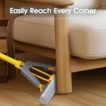 Masthome Self-Squeeze Sponge Mop with 3 Refills