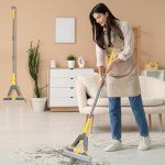 Masthome Self-Squeeze Sponge Mop with 3 Refills