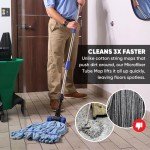 Blue Microfiber Mop Head Replacement - Medium Size